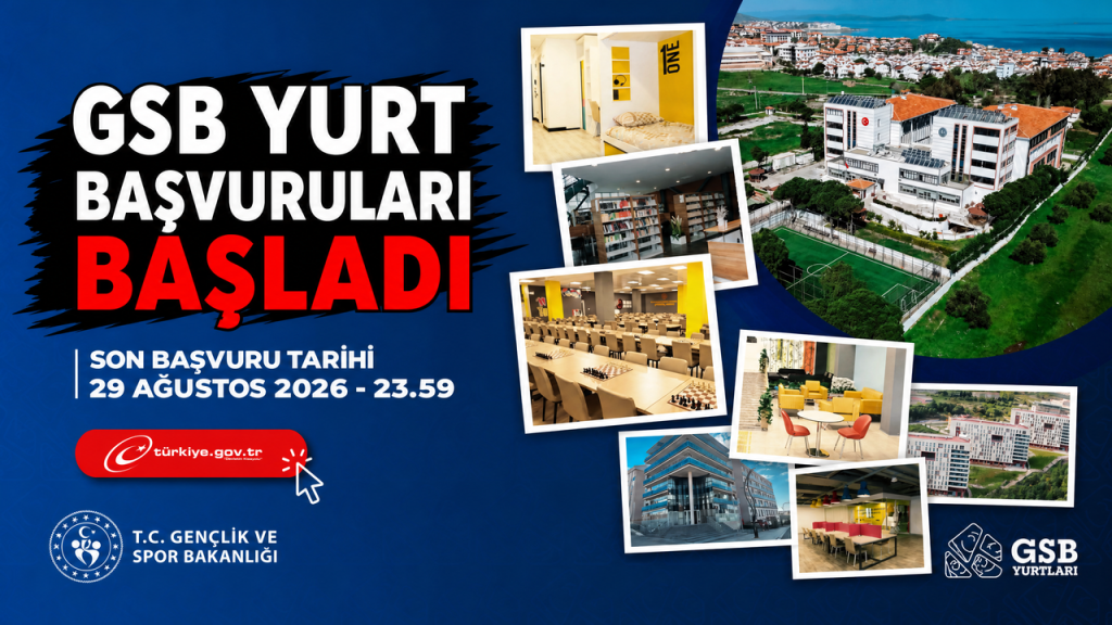 GSB Yurt Başvuruları Başladı