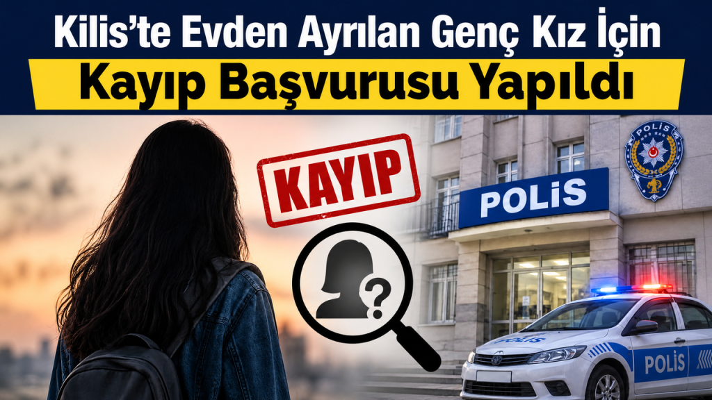 Kilis'te Evden Ayrılan Genç Kız İçin Kayıp Başvurusu