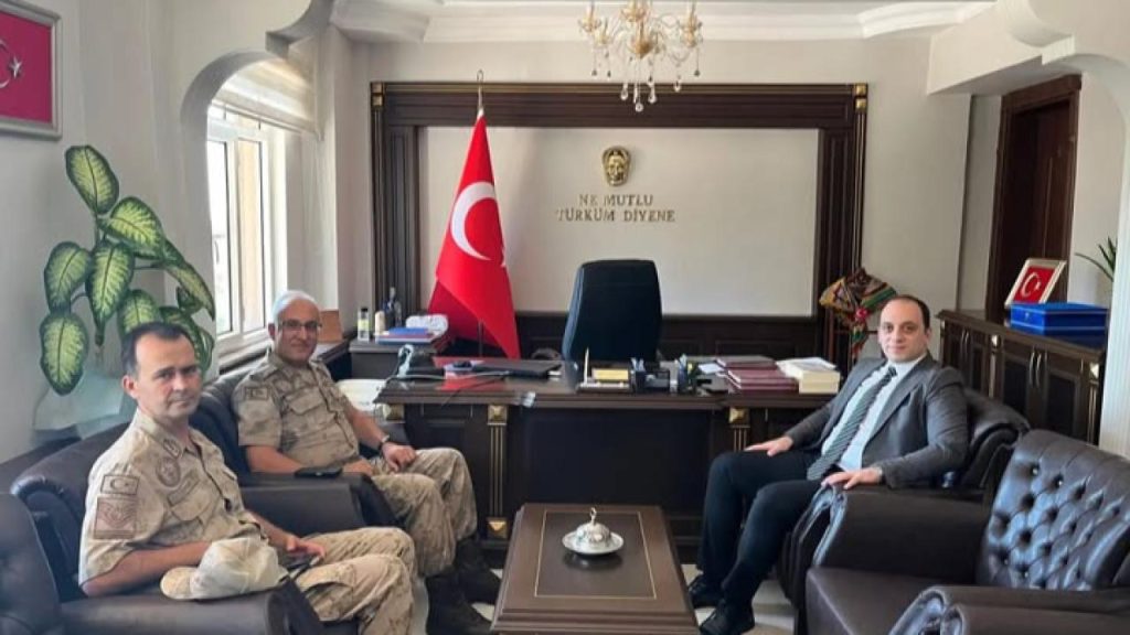 Jandarma Komutanlarından Kaymakam Hacıismailoğlu’na Ziyaret