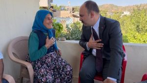 Kaymakam Şahin’den Şehit Annesi Sıdıka Aslan’a Ziyaret