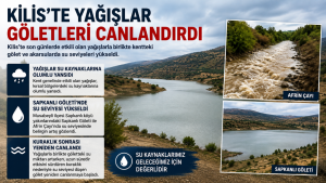 Kilis’te Yağışlar Göletleri Canlandırdı