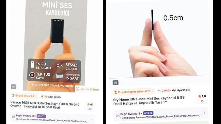Casus cihazları birkaç tıkla satışta! Dinlemek suç satmak serbest
